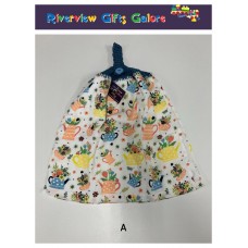 Crochet Top Hand Towel / Tea Towel - Watering Cans - Small Crochet Top Hand Towel / Tea Towel - Watering Cans - Small